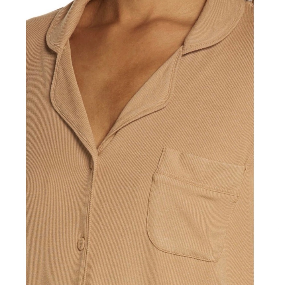 SKIMS Soft Lounge Rib Sleep Set in Camel - Size M - Picture 2 of 6